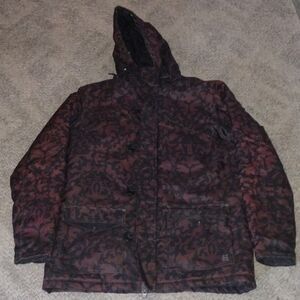 Etnies Graphic Print Snowboarding Skiing Jacket Coat Rain Snow Snowboard Ski